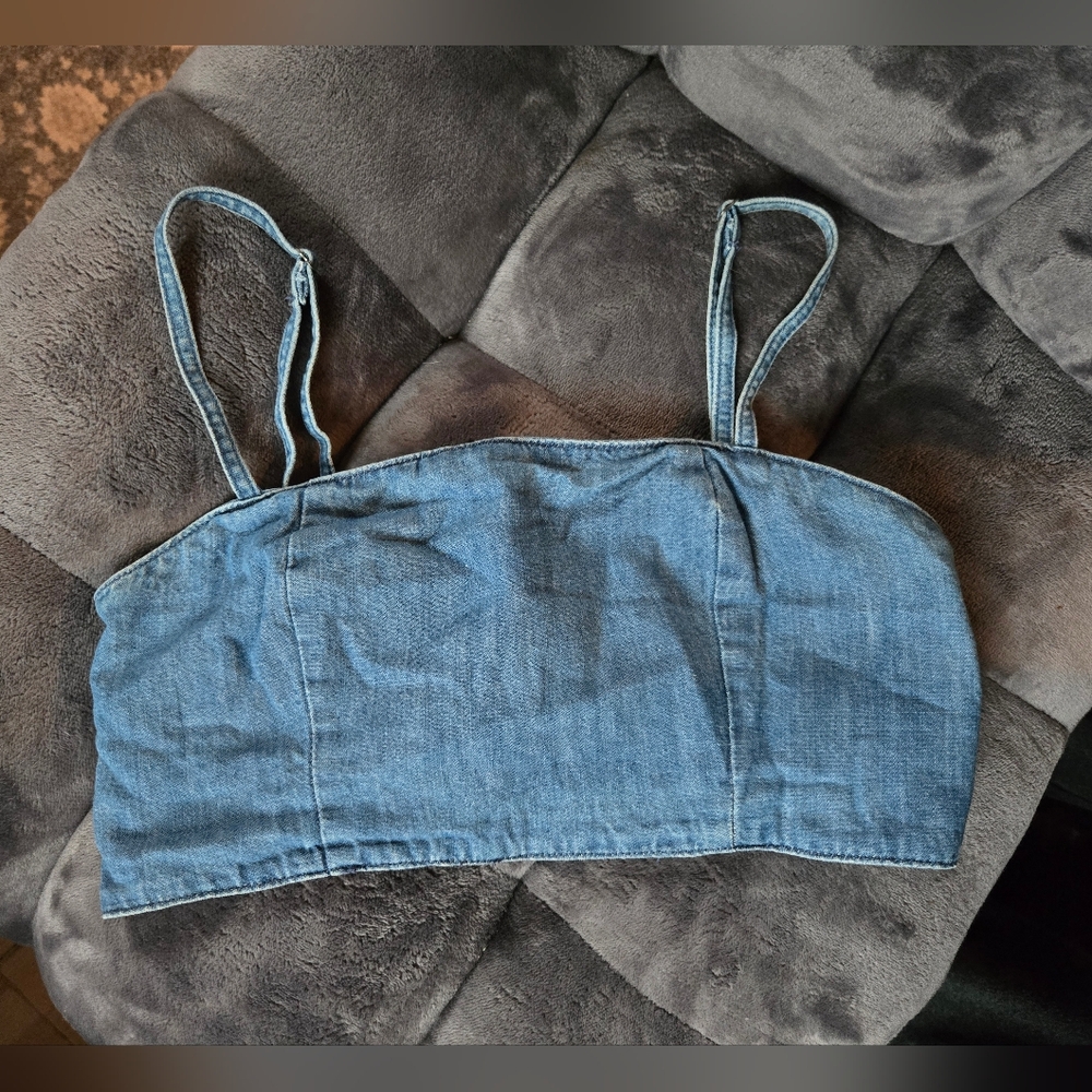 ⭐️Monki Light Blue Denim Top⭐️